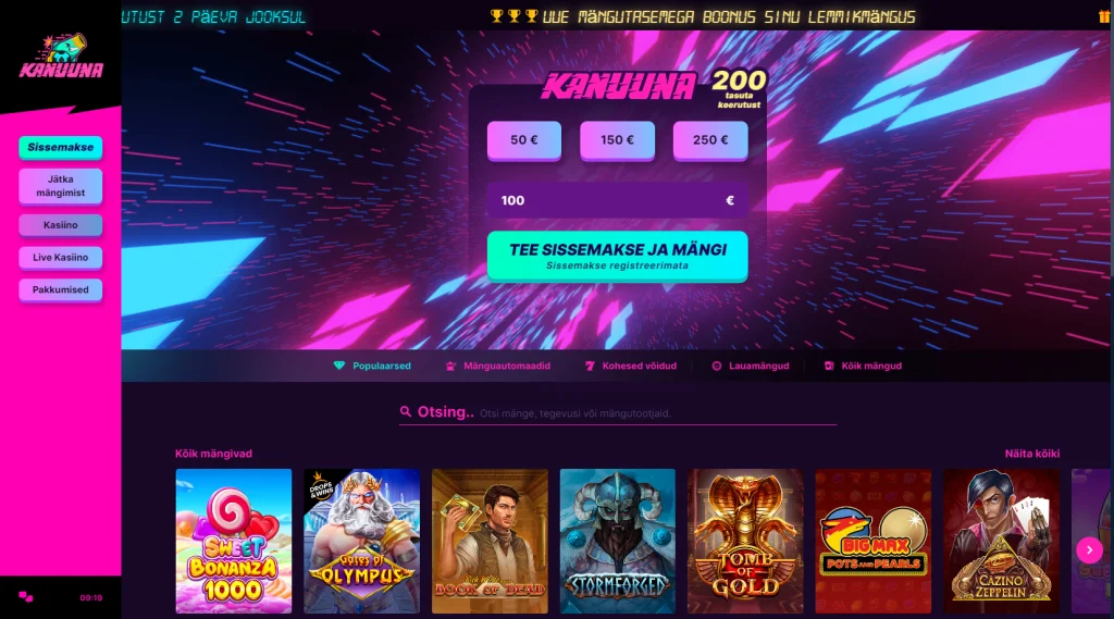 Kanuuna kasiino ülevaade | Online Kasiino